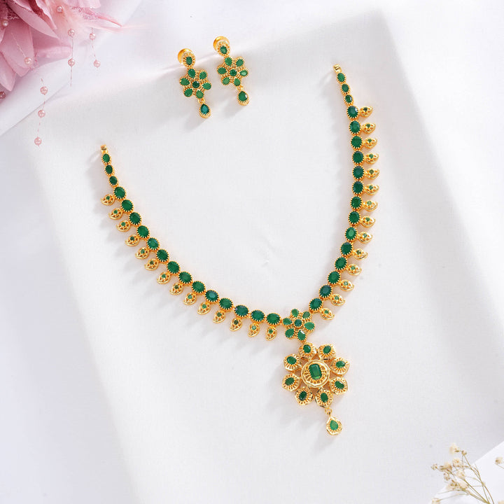 MAhita Pakshi Short Necklace Set