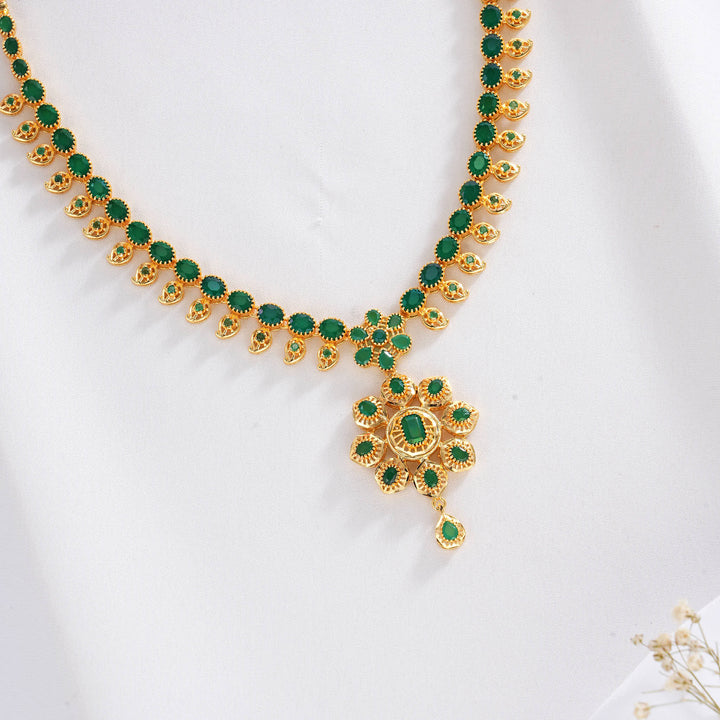 MAhita Pakshi Short Necklace Set