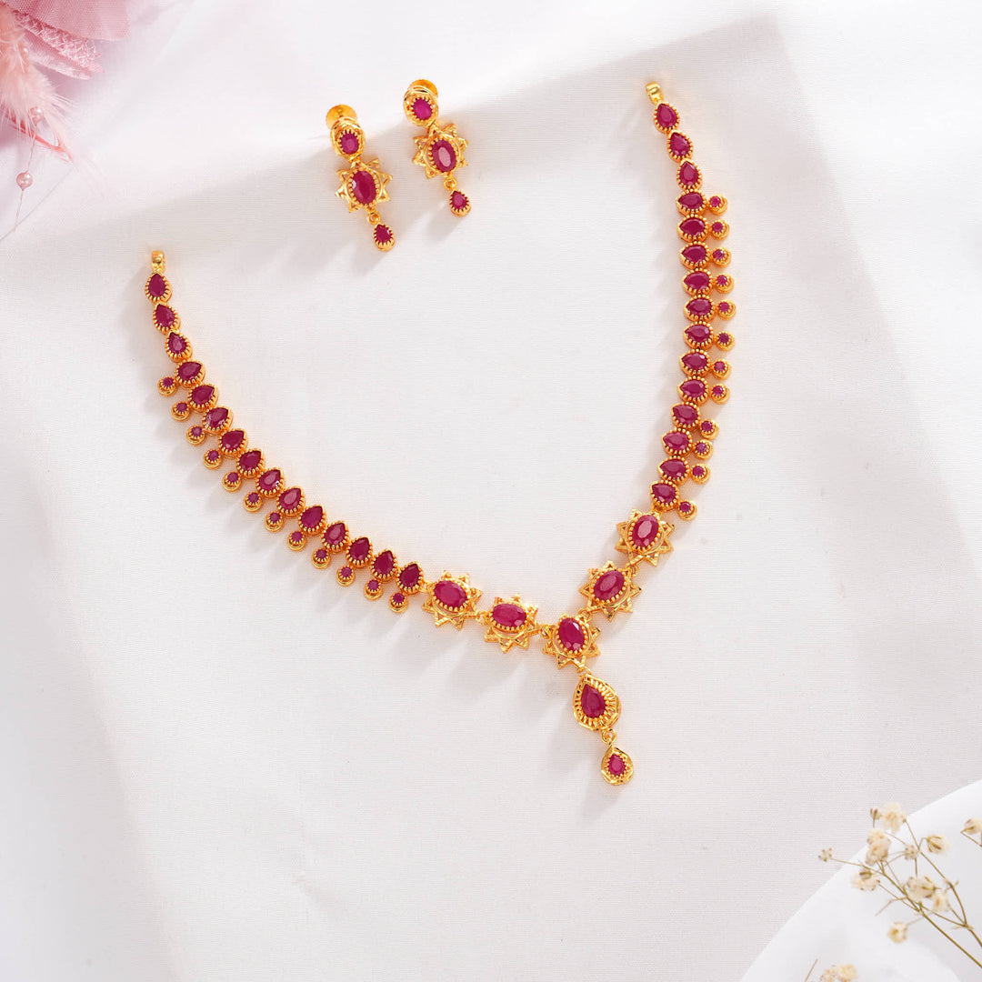 Amazing Pakshi Short Necklace Set
