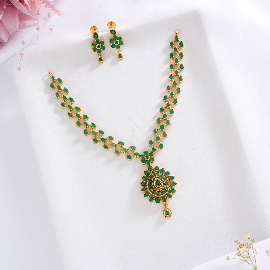 Amazing Pakshi Short Necklace Set
