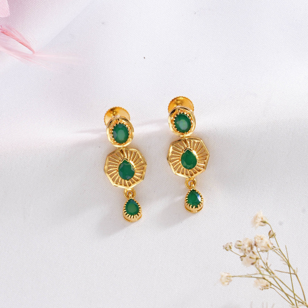 Shine Charm Pakshi Short Necklace Set