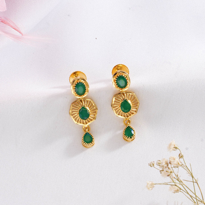 Shine Charm Pakshi Short Necklace Set