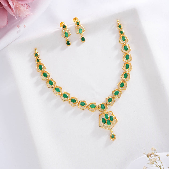 Dhanvikha Pakshi Short Necklace Set