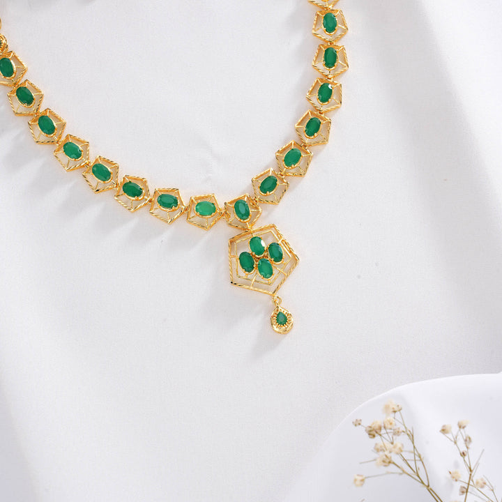Dhanvikha Pakshi Short Necklace Set