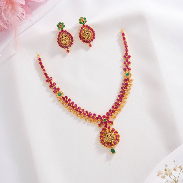 Shikhari Pakshi Short Necklace Set