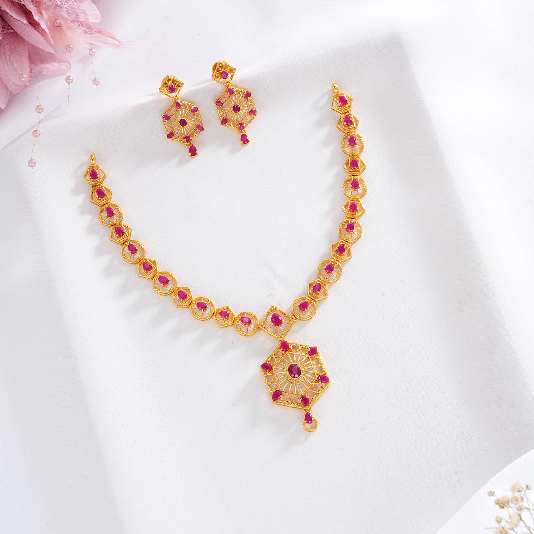Dhivisha Pakshi Short Necklace Set