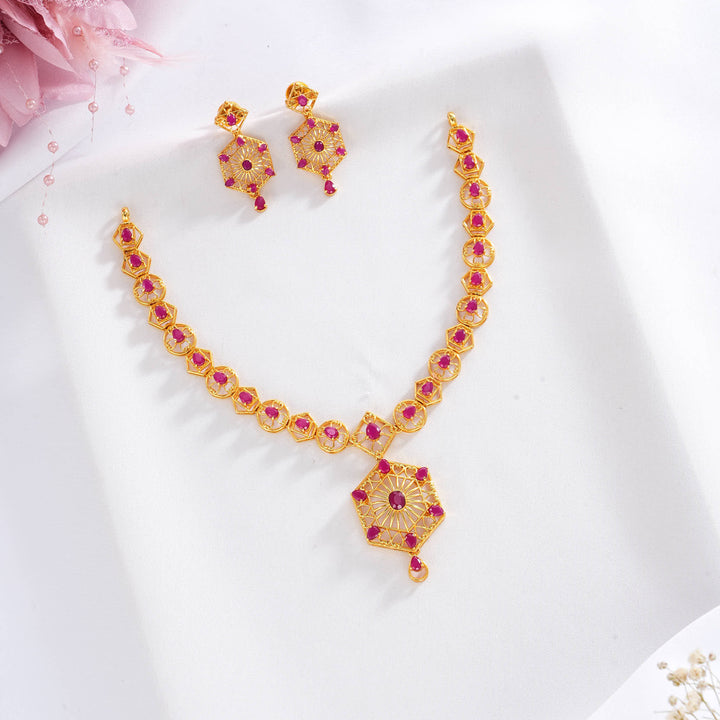 Dhivisha Pakshi Short Necklace Set