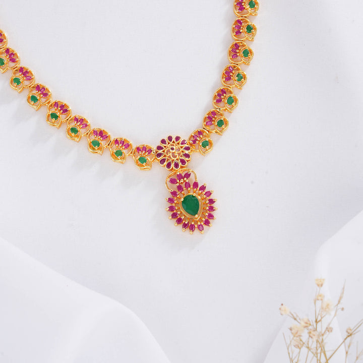 Lavinaa Pakshi Short Necklace Set