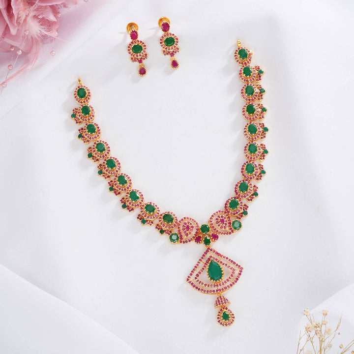 Anushikaa Pakshi Short Necklace Set