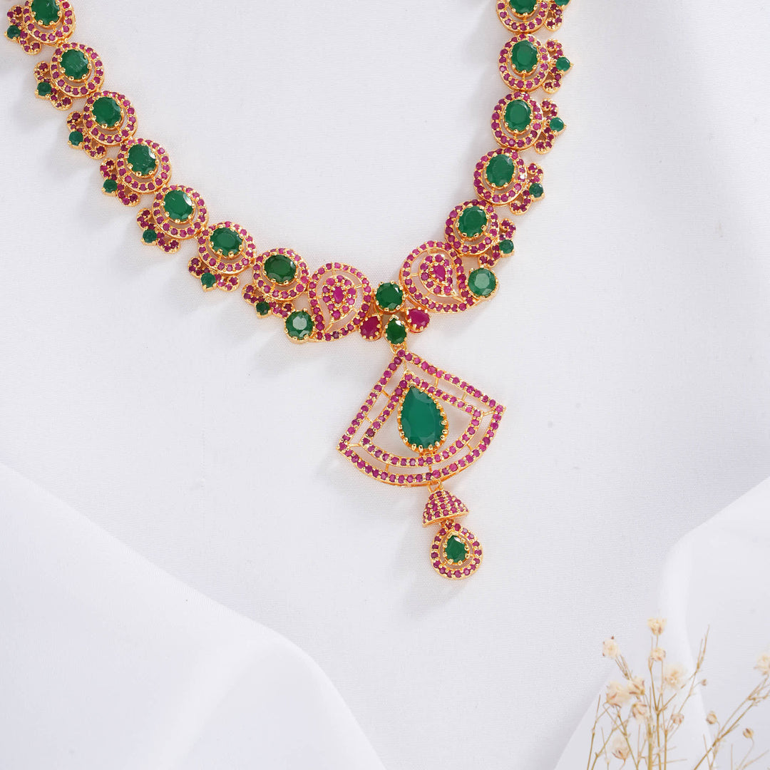 Anushikaa Pakshi Short Necklace Set