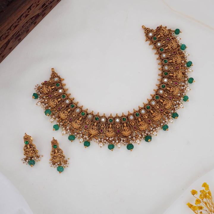 Lakshmi 3D Spl Short Necklace Set