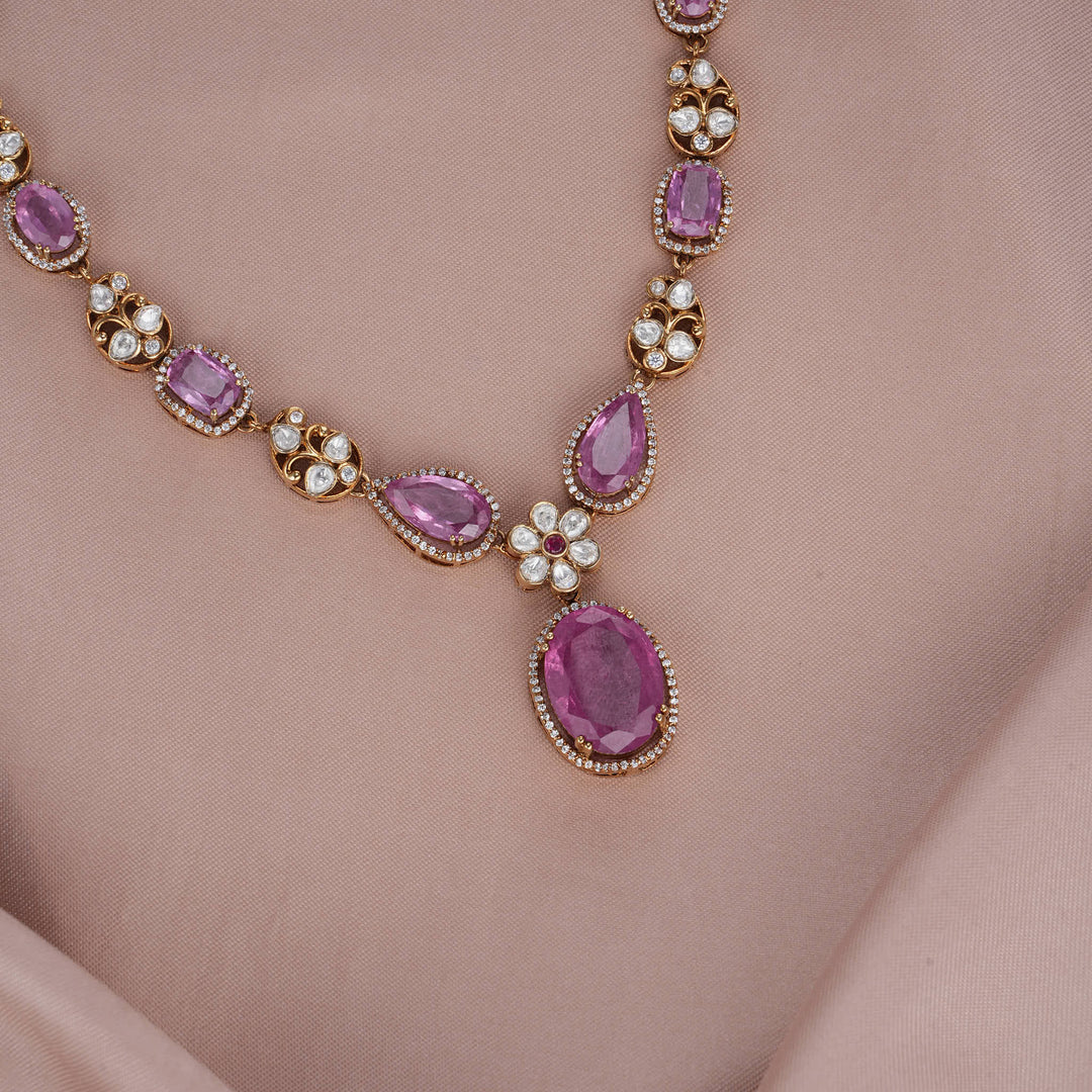 Ethereal Shine Victorian Short Necklace Set
