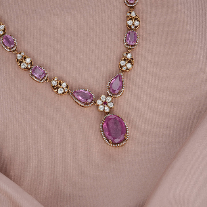 Ethereal Shine Victorian Short Necklace Set