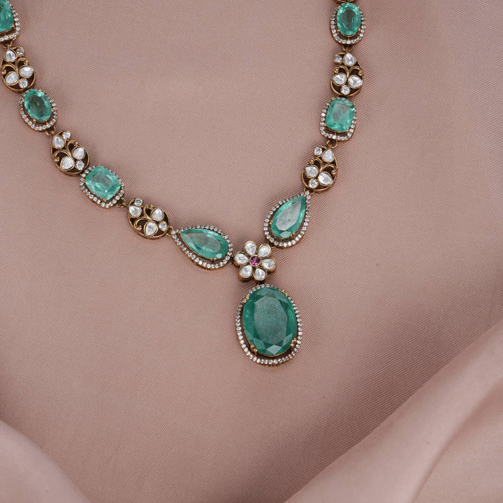 Gleaming Glory Victorian Short Necklace Set