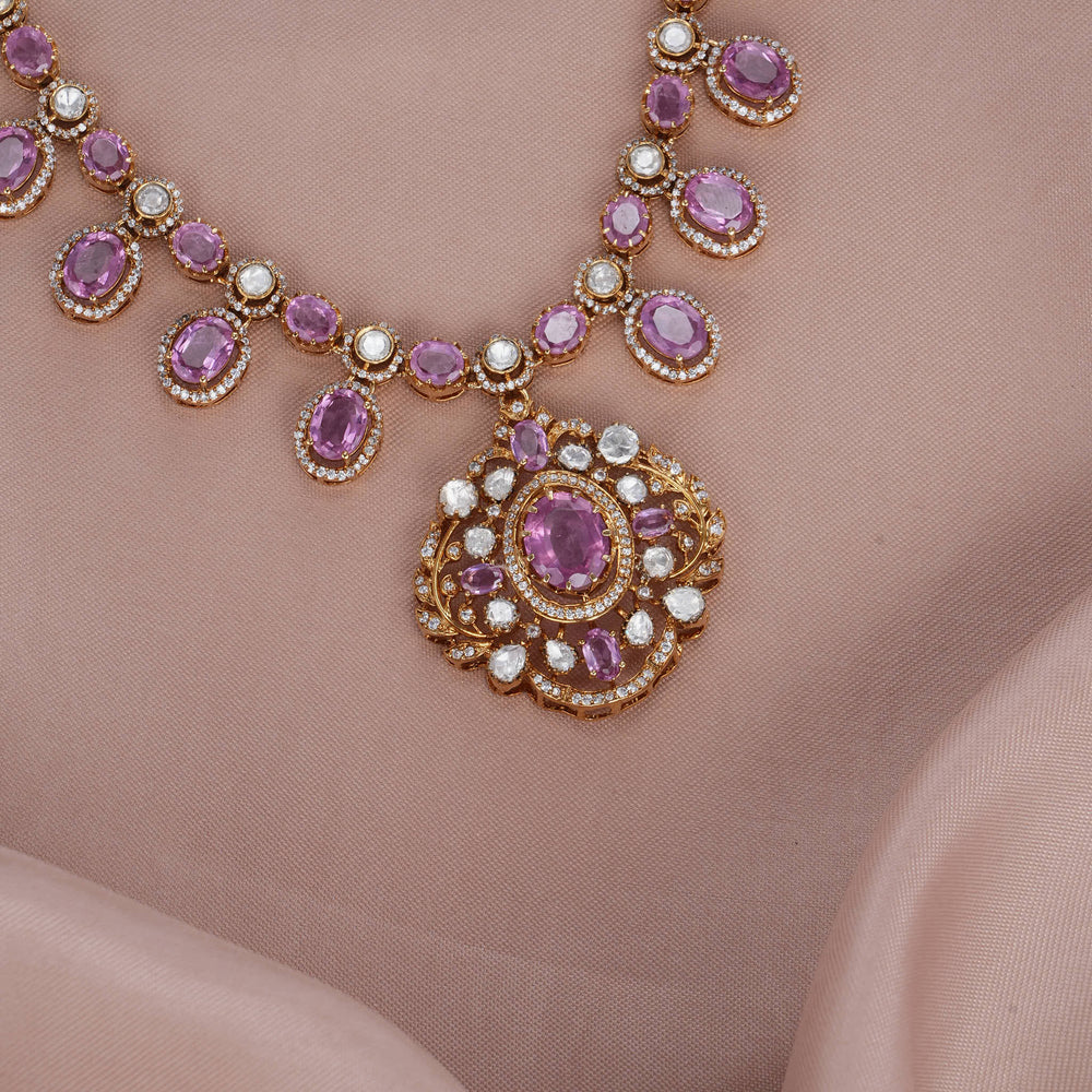 Royal Loom Victorian Short Necklace Set - AMS-102-17023