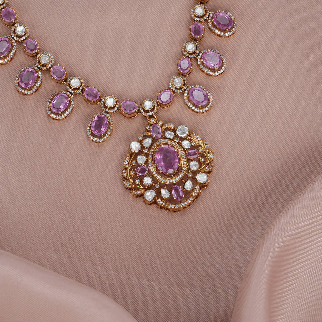 Royal Loom Victorian Short Necklace Set - AMS-102-17023