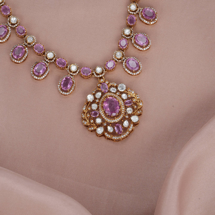 Royal Loom Victorian Short Necklace Set - AMS-102-17023