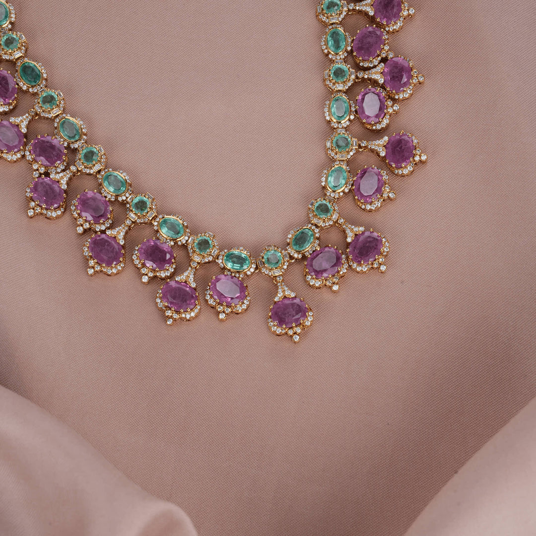 Eternal Glow Victorian Short Necklace Set