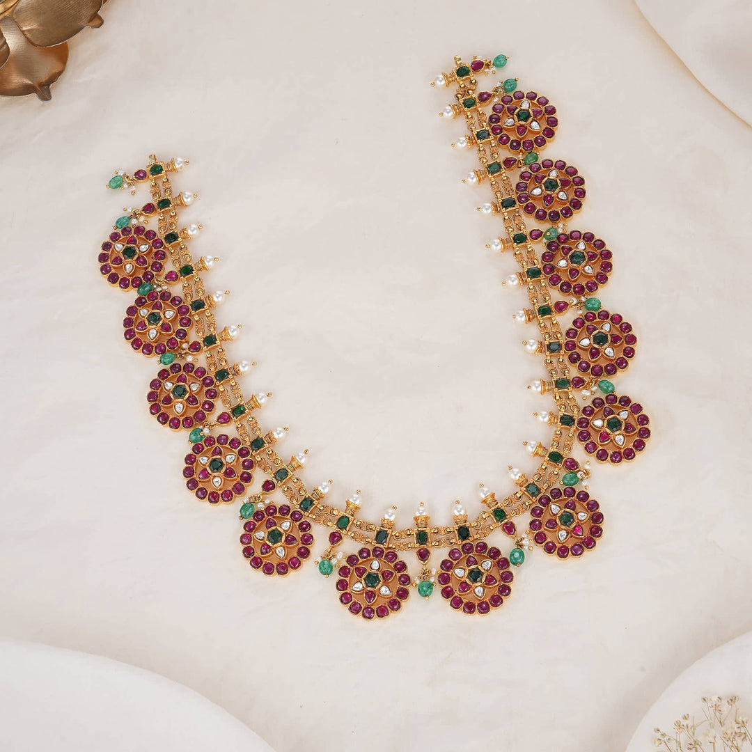 Bottumala Kundan Long Necklace