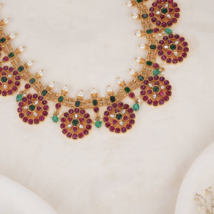 Bottumala Kundan Long Necklace