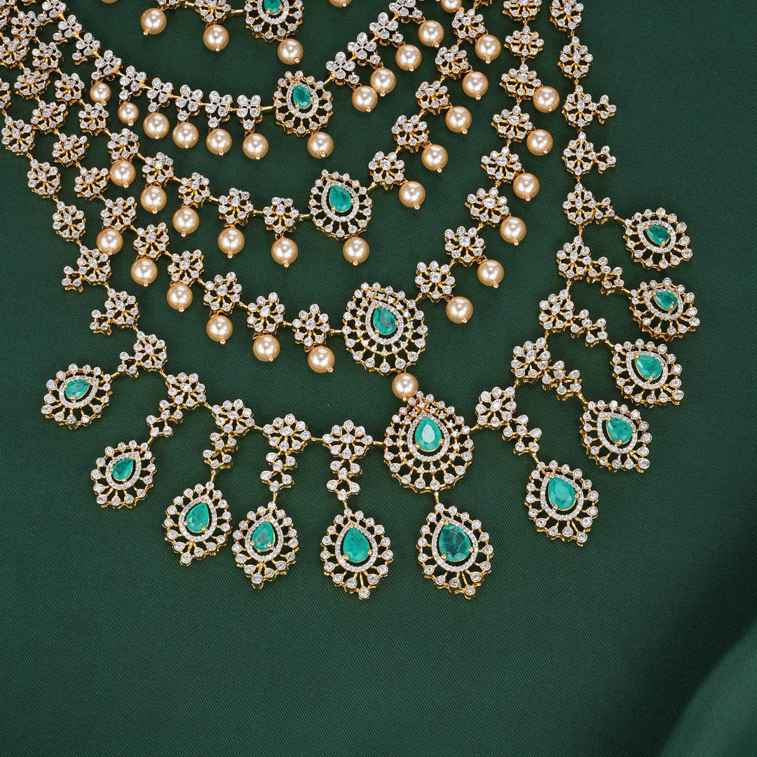 Layer Charm Avikam Long Necklace Set