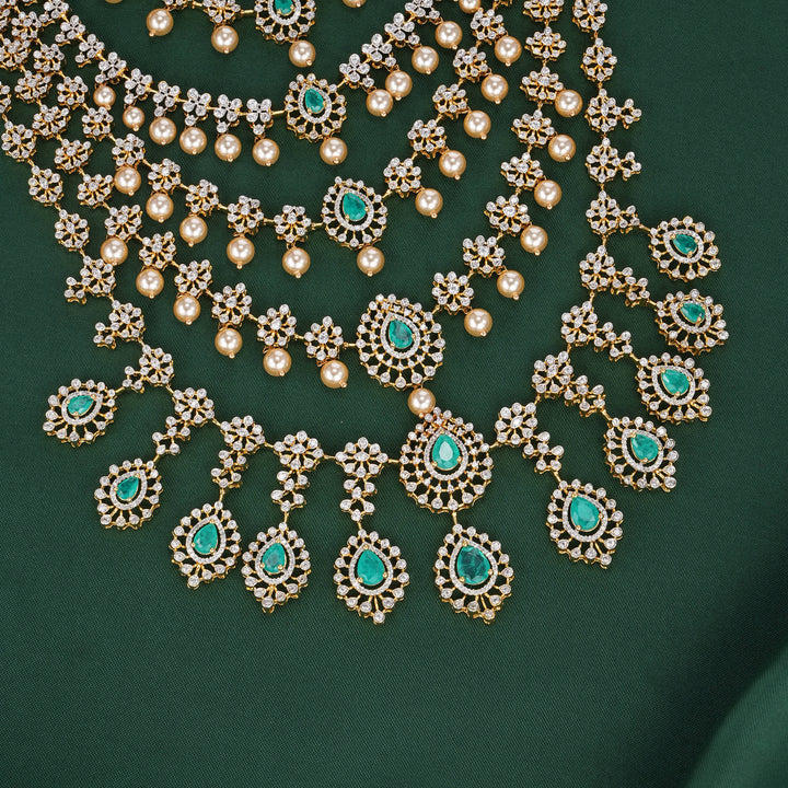 Layer Charm Avikam Long Necklace Set