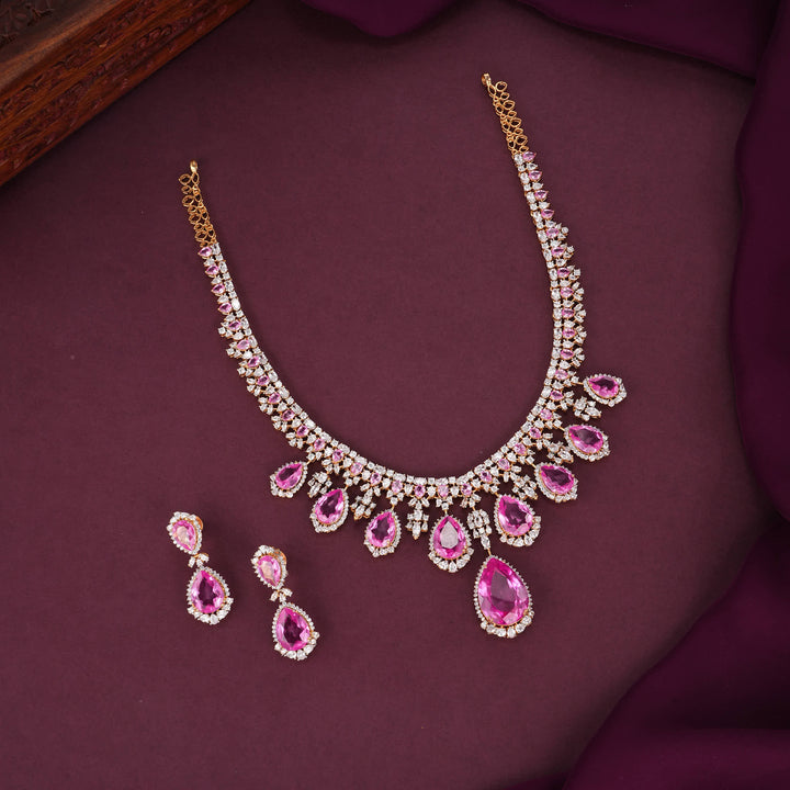 Bride's Legacy Moissanite Long Necklace Set