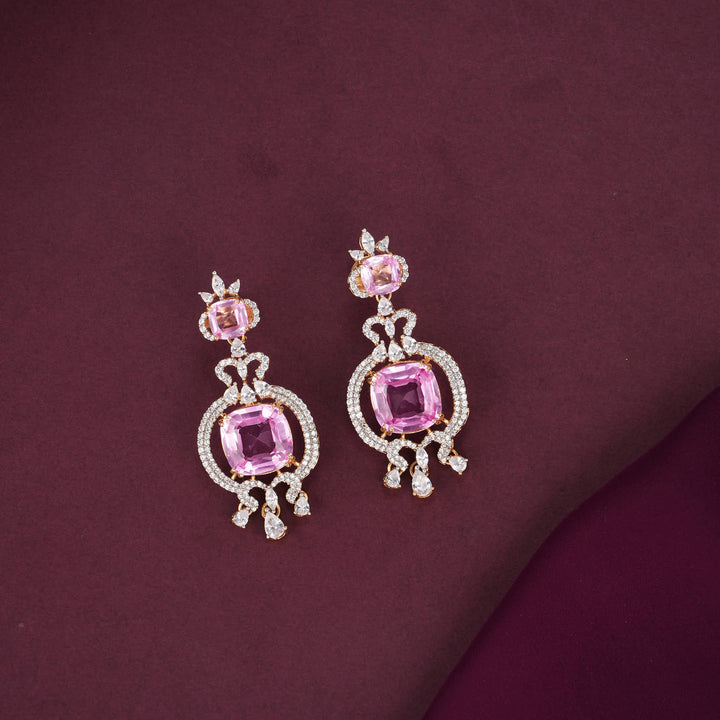 Glowing Moissanite Short Necklace Set