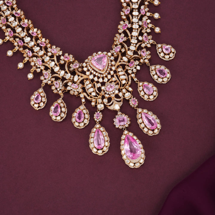 Classic Royal Moissanite Long Necklace Set