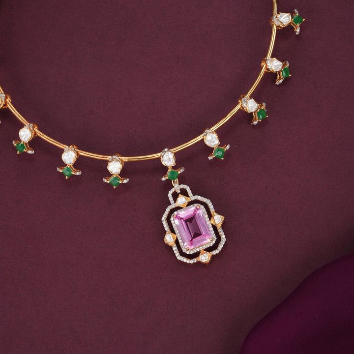 Royal Harmony Moissanite Short Necklace Set