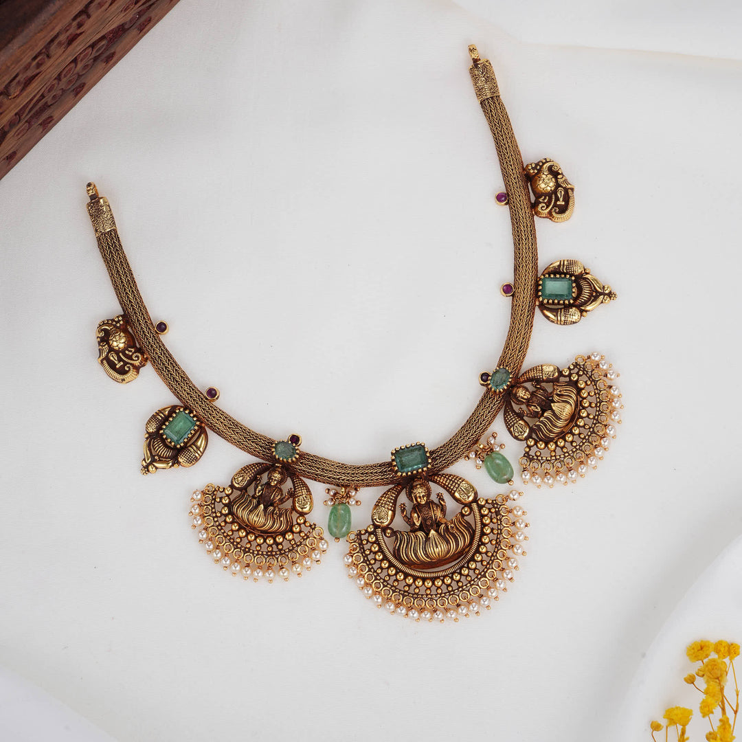 Golden Muse Nagas Short Necklace