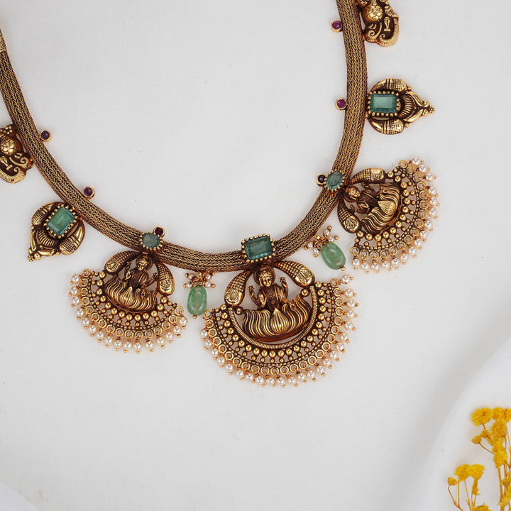 Golden Muse Nagas Short Necklace