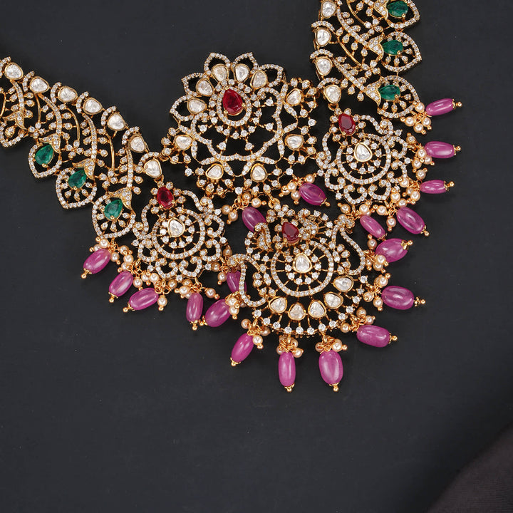 Bhavika Victorian Short Necklace Set