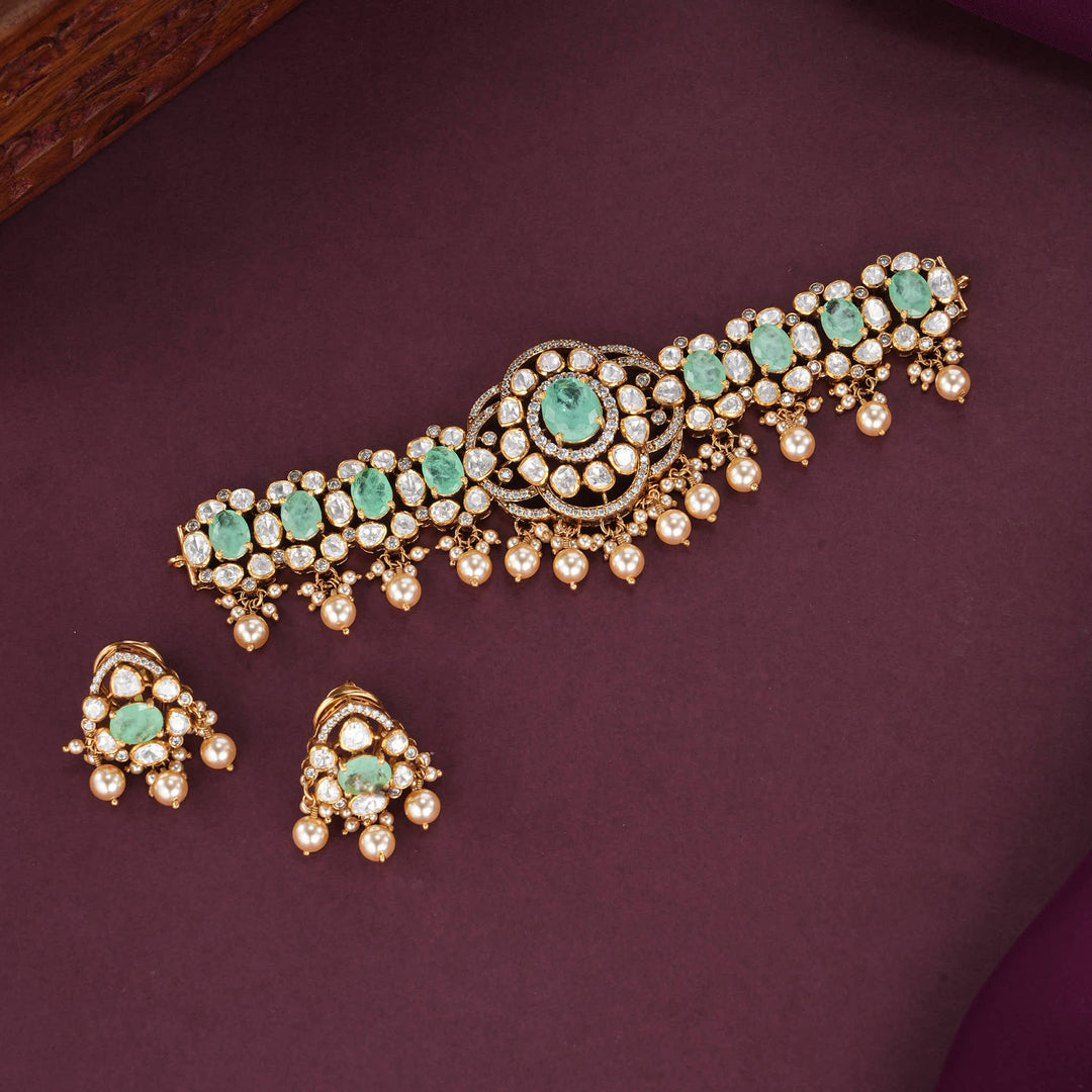 Abinaa Moissanite Choker Set