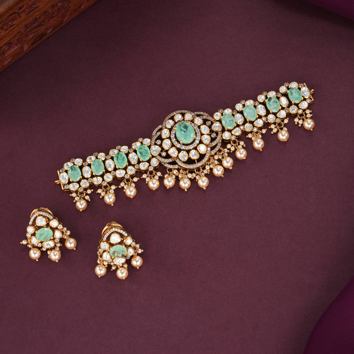 Abinaa Moissanite Choker Set