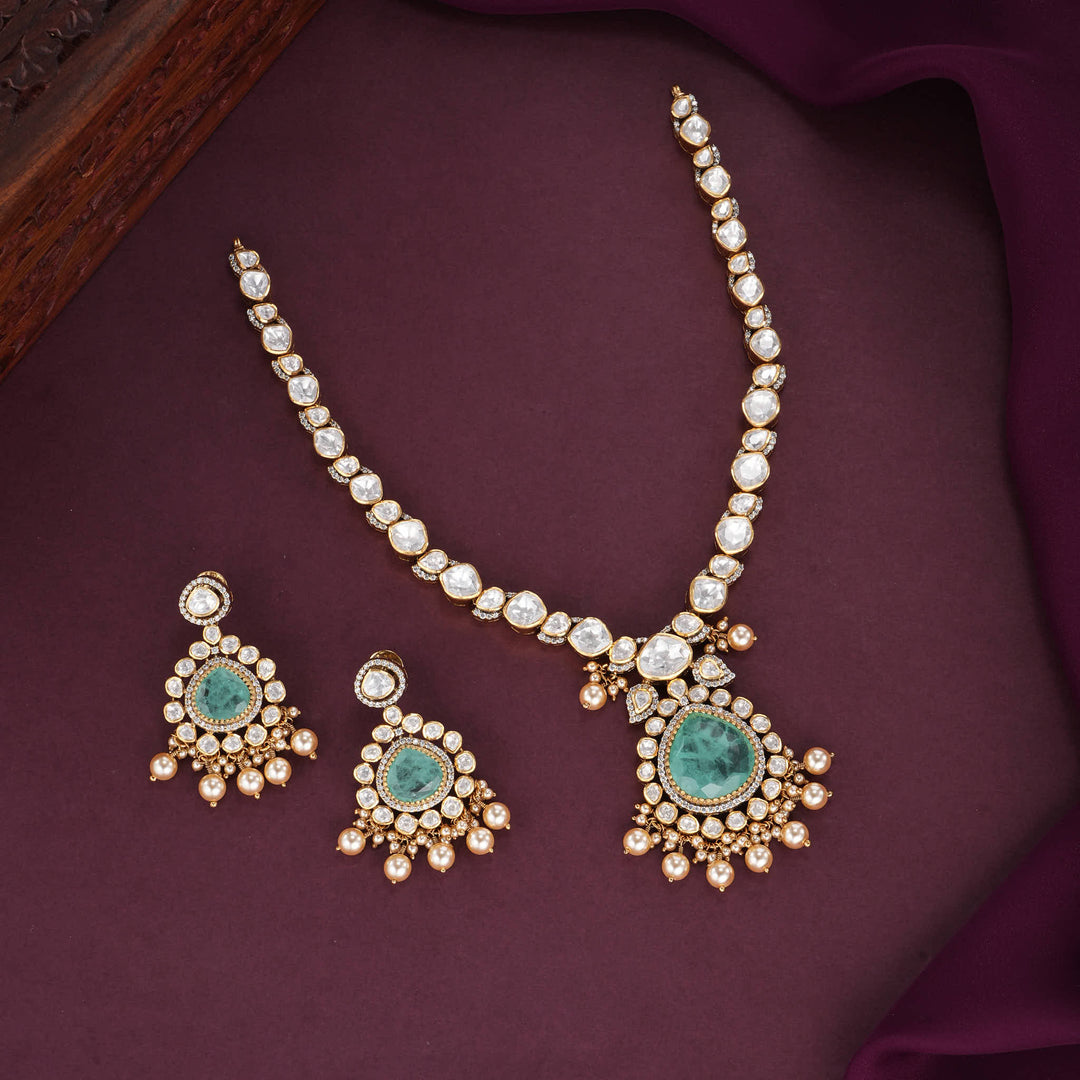 Yalisha Moissanite Short Necklace Set