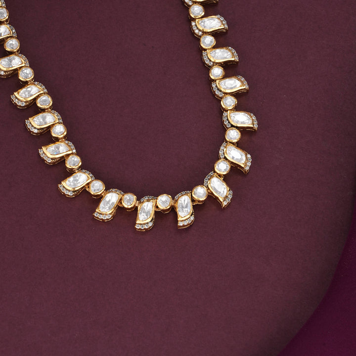 Hrithika Moissanite Short Necklace Set
