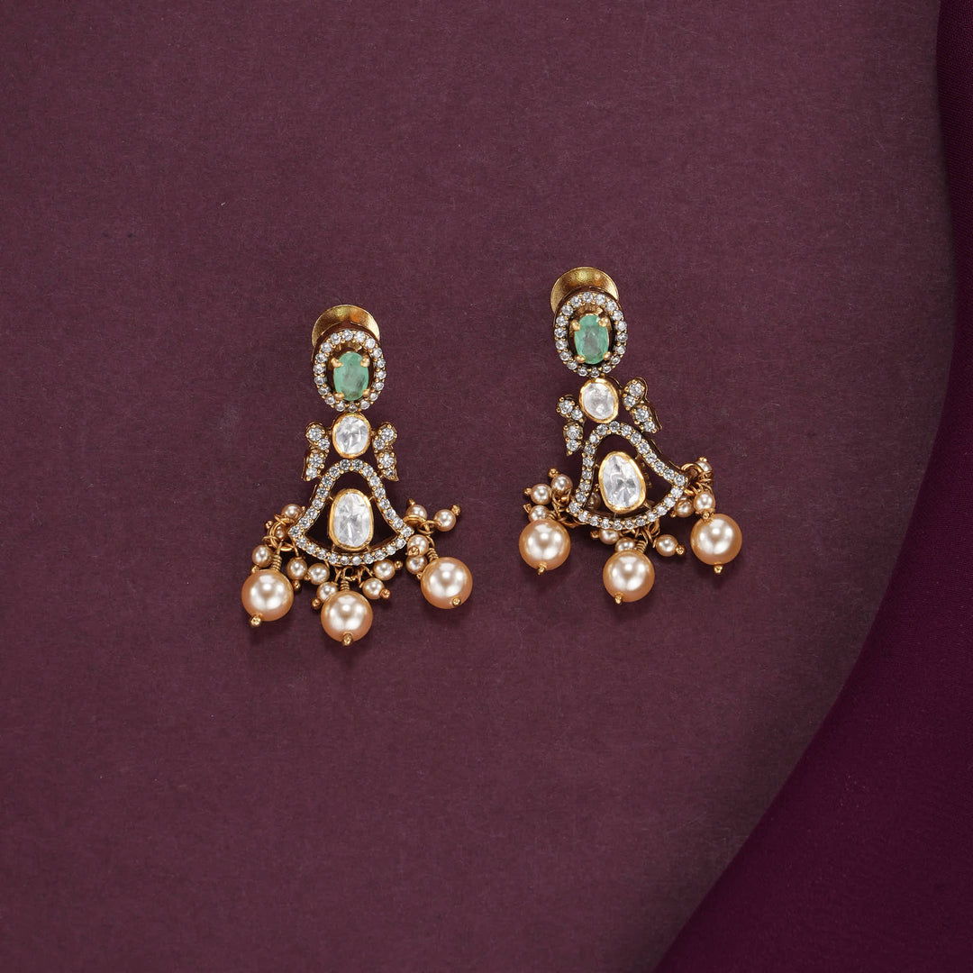 Yashikaa Moissanite Short Necklace Set