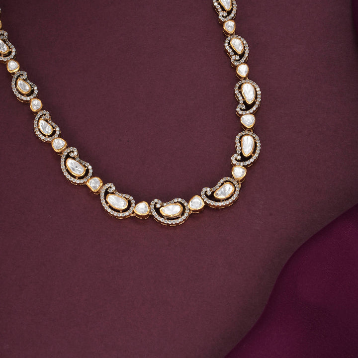 Ashritha Moissanite Short Necklace Set