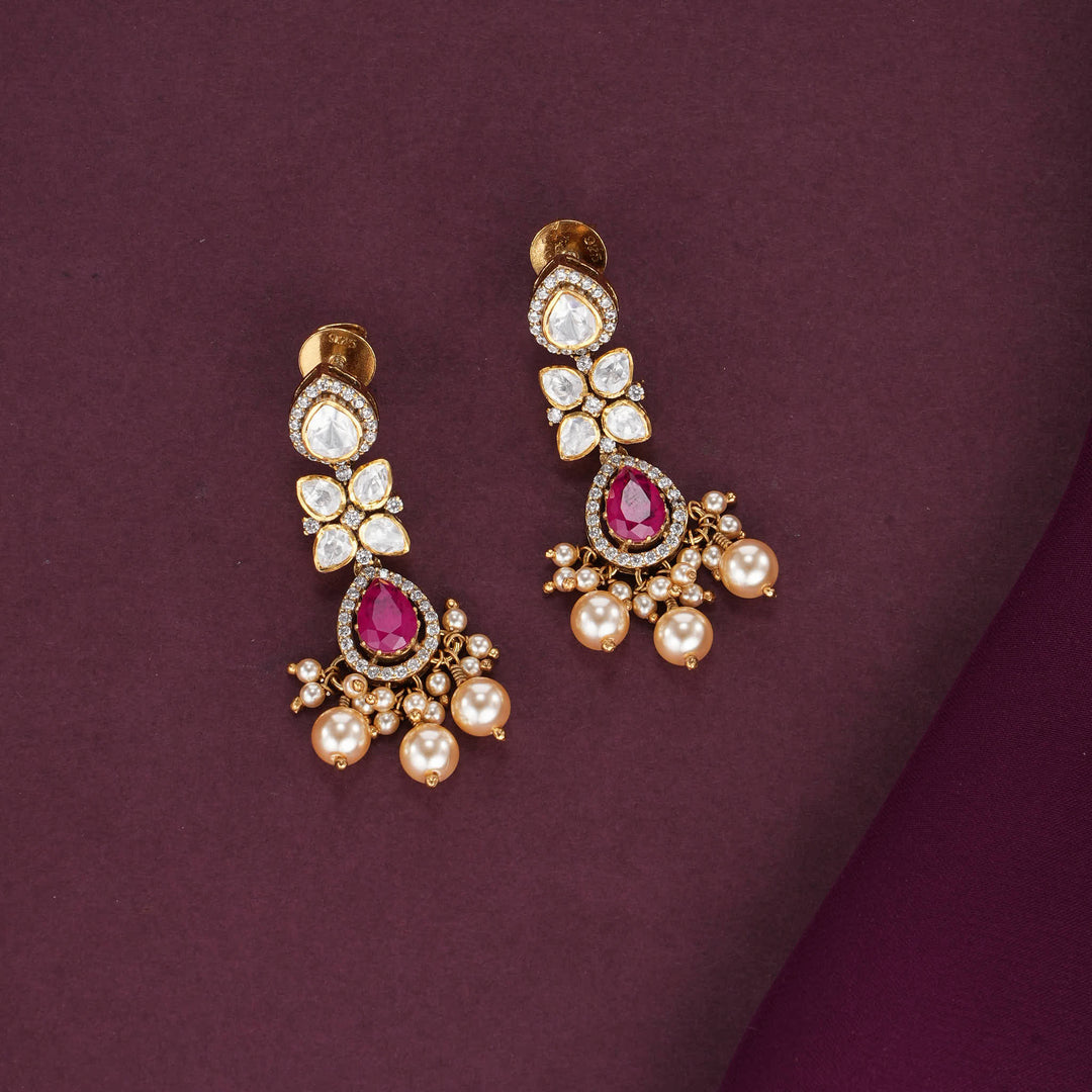 Vithisha Moissanite Short Necklace Set