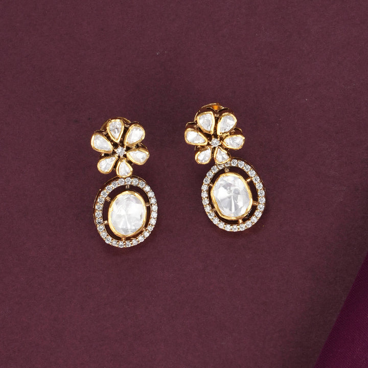 Thaarika  Moissanite Short Necklace Set