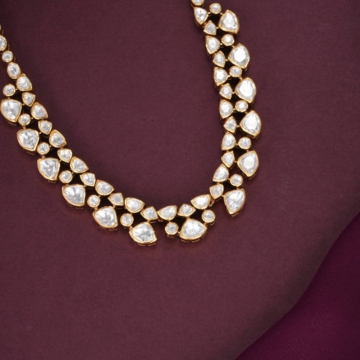 Divyora Moissanite Short Necklace Set