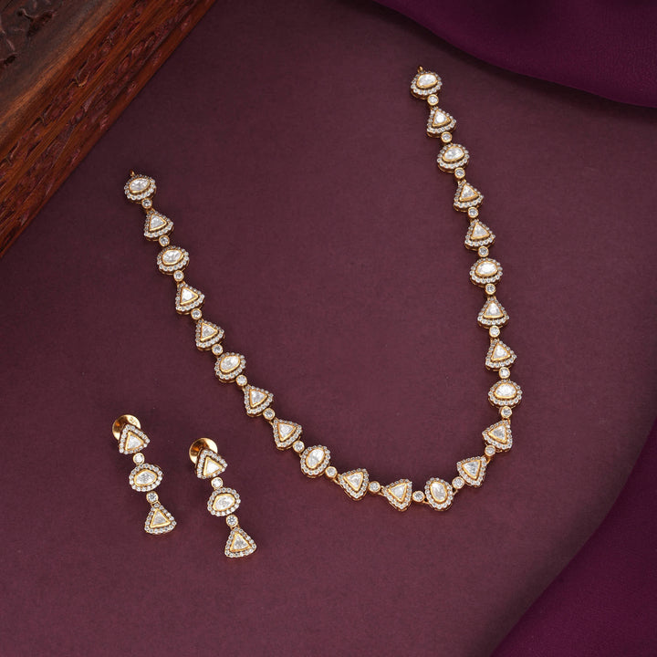 Kiara Moissanite Short Necklace Set