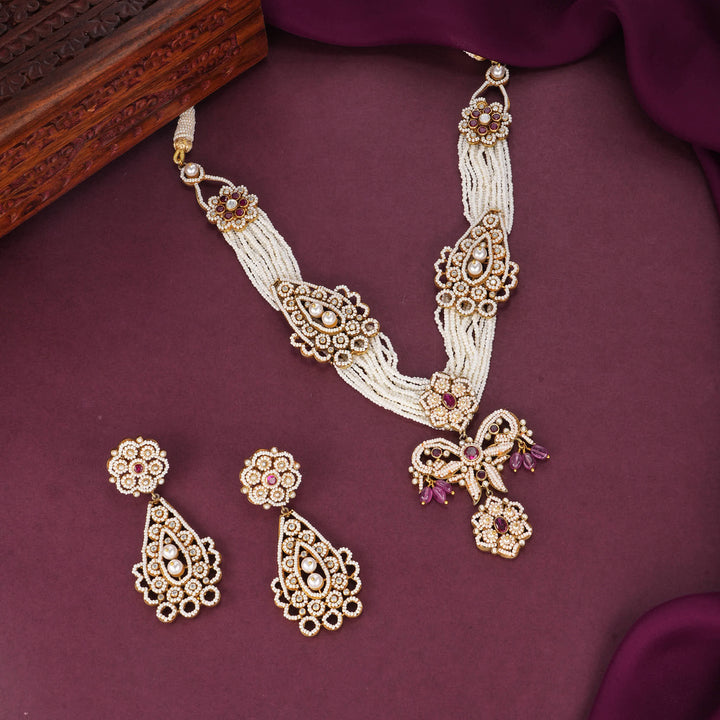 Admirable Beads Long Necklace Set
