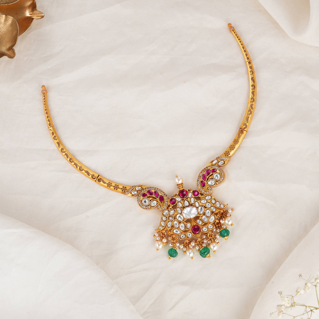 Stunning Kundan Short Necklace
