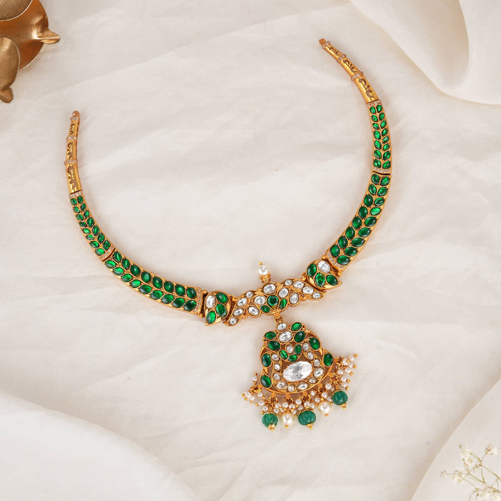 Traditional Kundan Short Necklace
