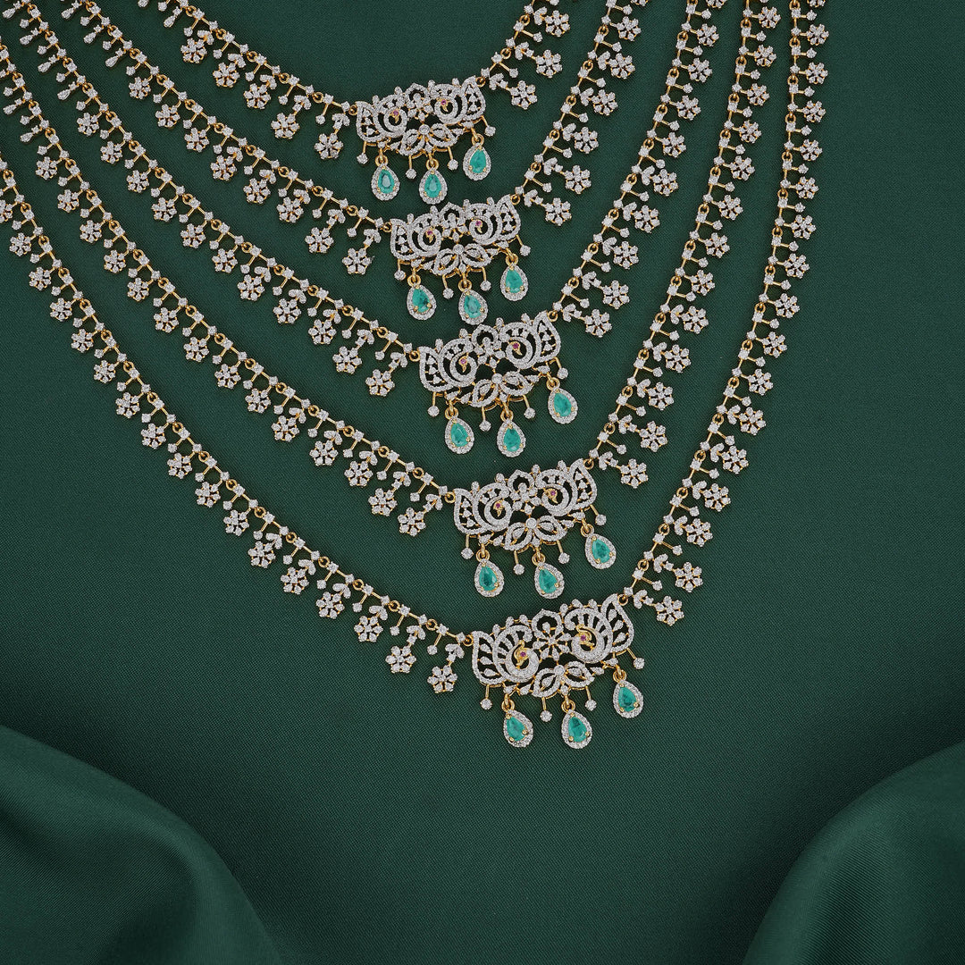 Multi-Layered Bridal Long Avikam Necklace