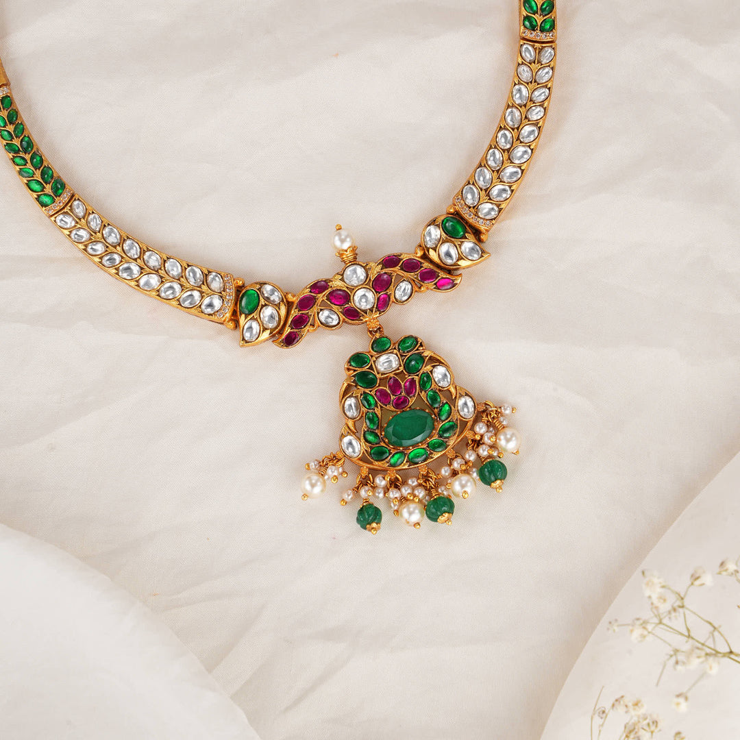 Stunning Kundan Short Necklace