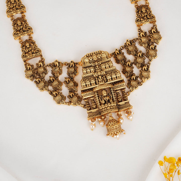 Grand Temple 3D Spl Long Necklace