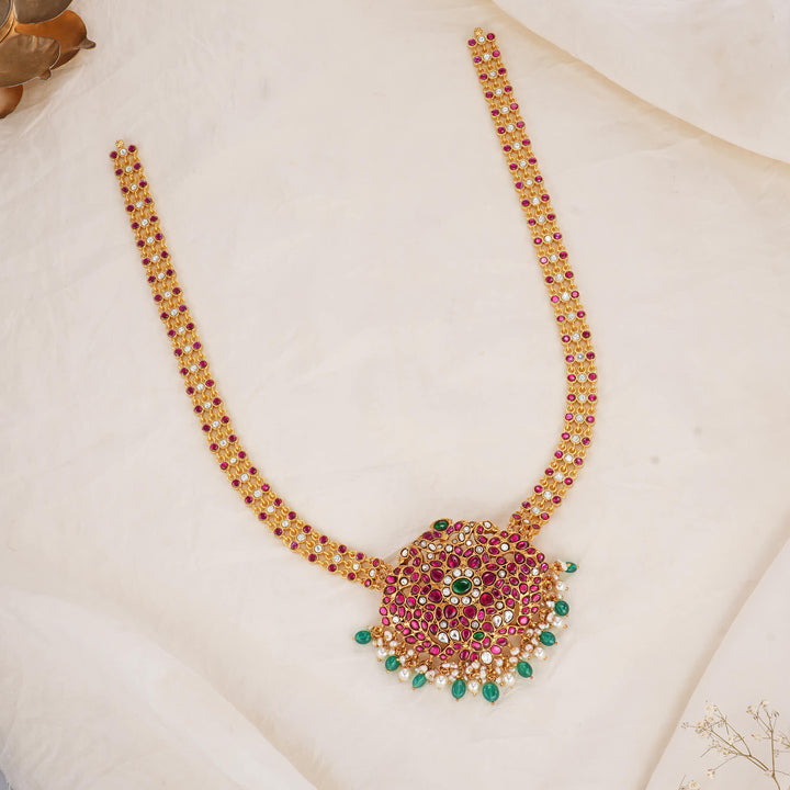 Prathishka Kundan Long Necklace